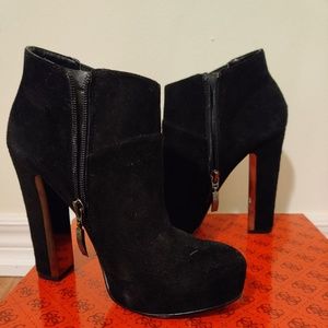 Guess GWCORELINE Black Suede Booties
